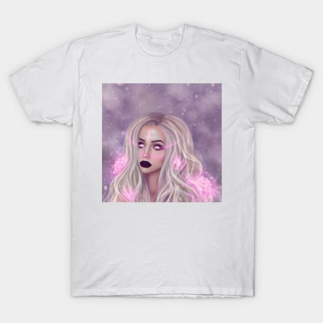 Flowers Demon Girl T-Shirt by Purplehate